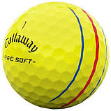 М'ячі для гольфу Callaway ERC Soft 2025 12 шт, жовті, фото 2