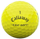 М'ячі для гольфу Callaway ERC Soft 2025 12 шт, жовті, фото 3