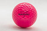 М'ячі для гольфу Nassau Pro Cyber 12 шт, рожеві, фото 2