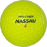 М'ячі для гольфу Nassau Pro Cyber 12 шт, жовті, фото 2