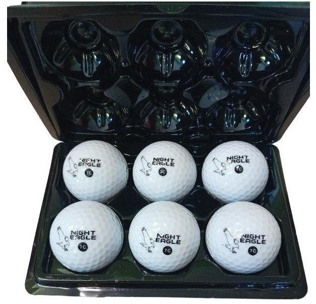 М'ячі для гольфу Premier Glow Night Eagle Led 6 шт, білі, фото 1