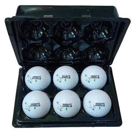 М'ячі для гольфу Premier Glow Night Eagle Led 6 шт, біло-зелені, фото 1