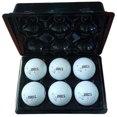 М'ячі для гольфу Premier Glow Night Eagle Led 6 шт, біло-рожеві, фото 1