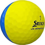 М'ячі для гольфу Srixon Q-Star Tour Divide 12 шт, жовто-блакитні, фото 5