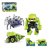 Робот-конструктор на сонячних батареях 1021, динозавр - конструктор 4 в 1 STEM Solar Spider and Robot, фото 4