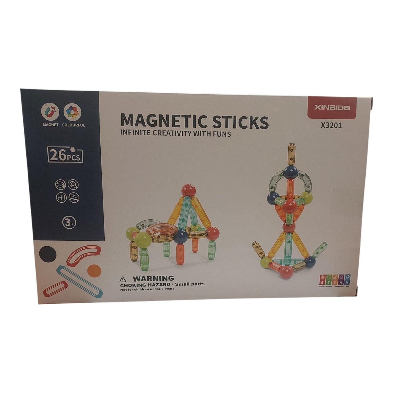Конструктор магнітний X 3201 26 елемент деталі, фото 1