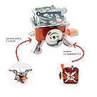 Плита газова для туризму, Пальник для кемпінгу Портативний газовий пальник природи BO-80, фото 2