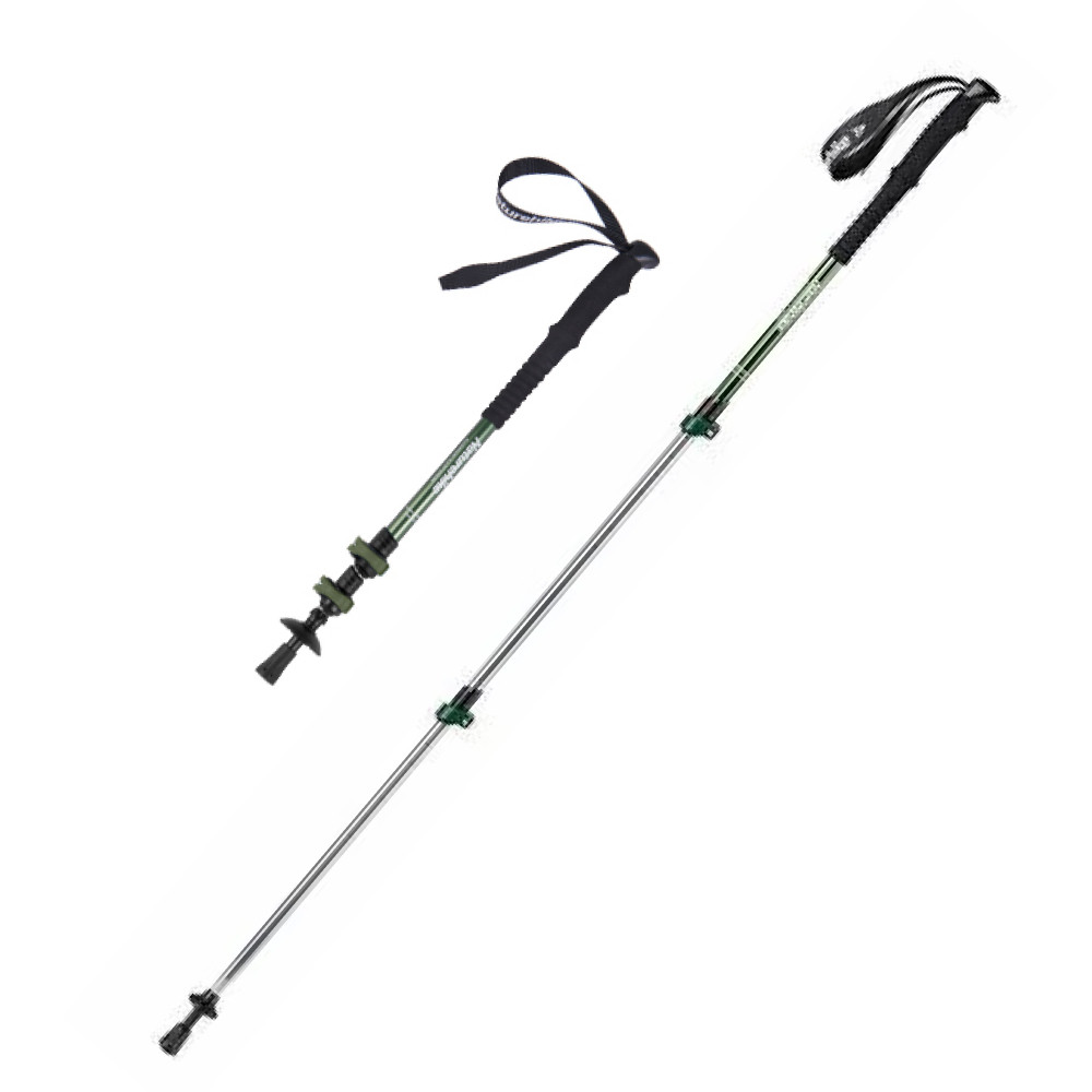 Трекінгова палиця телескопічна для походів та спортивної ходьби Naturehike Men ST 01 6061 AL NH17D001-Z алюміній Зелена