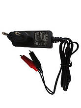 Зарядний пристрій для АКБ 12 V 1 А дворежимний імпульсний 85х30х100mm OUTDO чорний