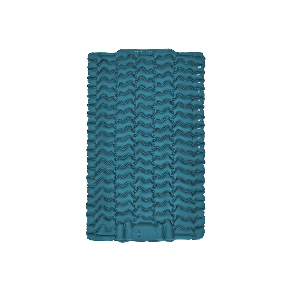 Матрац подвійний Naturehike CNK2550WS019, 65 мм, із мішком для надування, синій