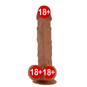 Фалоімітатор на присосці Buraq BAILE кібершкіра, 24 х 5 см