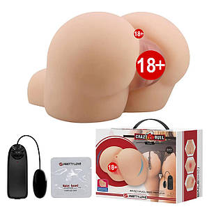 Мастурбатор реалістичний анус та вагіна CRAZY BULL Kylie з віброкулею