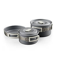 Набір посуду (2 каструлі, сковорідка) Naturehike CNK2450CF010, алюміній JGR