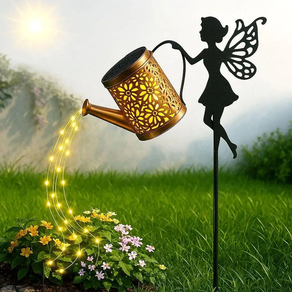 Садовий світильник на сонячній батареї "Лейка"/Декоративний LED ліхтар для саду iC227, фото 1
