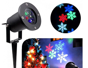 Вуличний LED-проєктор XL-805 з 12 динамічними новорічними та святковими візерунками YU227