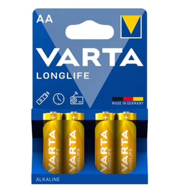 Батарейка Varta LR6/AA Longlife Alkaline 4шт, фото 1