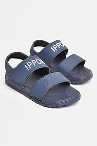 Сандалі дитячі темно-синього кольору на ліпучці р.33 206625P