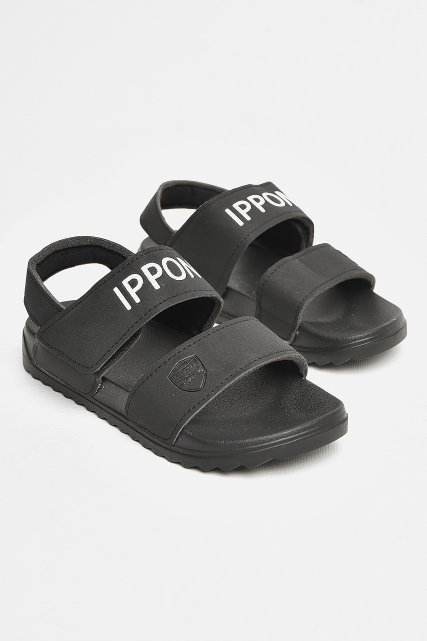 Сандалі дитячі чорного кольору на ліпучці р.33 206623T Безкоштовна доставка, фото 1