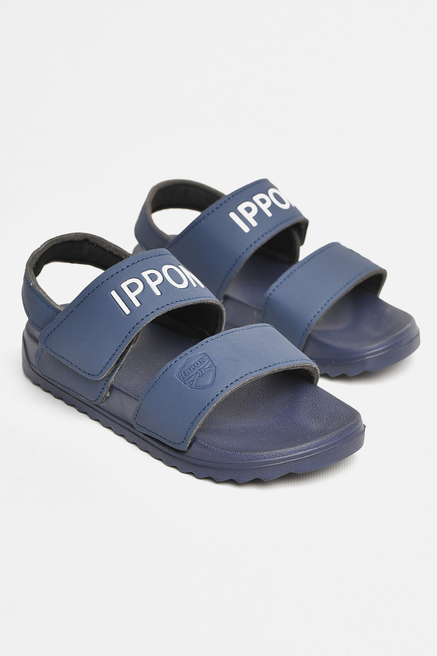 Сандалі дитячі темно-синього кольору на ліпучці р.33 206625T Безкоштовна доставка, фото 1