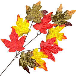 Штучне листя гілка клена 73 см