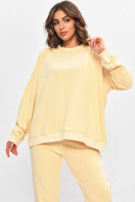 Світшот жіночий бежевого кольору Уцінка р.S 206864T Безкоштовна доставка