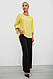 Блуза однотонна, колір жовтий, 230R1121-1, фото 2