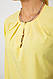 Блуза однотонна, колір жовтий, 230R1121-1, фото 5