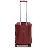 Валіза ручна поклажа S поліпропілен бордо 55х38х24+5/50л/3.4кг/Airtex, фото 2