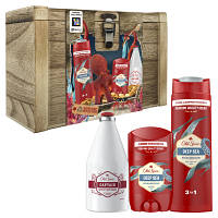 Популярний! Набір косметики Old Spice Твердий дезодорант Deep Sea + Гель для душу 3-в-1 Deep Sea + Лосьйон після гоління Captain