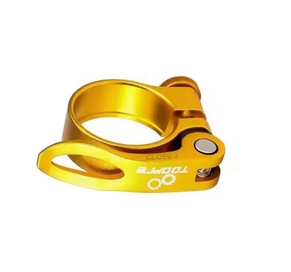 Замок підсідельний Toopre 34,9мм золотистий (349gold), фото 1
