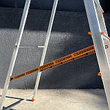 Драбина стрем'янка алюмінієва одностороння на 7 сходинок, фото 3