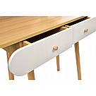 Гримерный туалетний столик B063 косметичний столик дизайнерський для візажу з круглим дзеркалом для спальні, фото 3