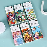 Набір альбомів для розфарбовування акварельними фарбами 3 шт. на вибір Lovely розмальовка з пензликом для творчості, фото 2