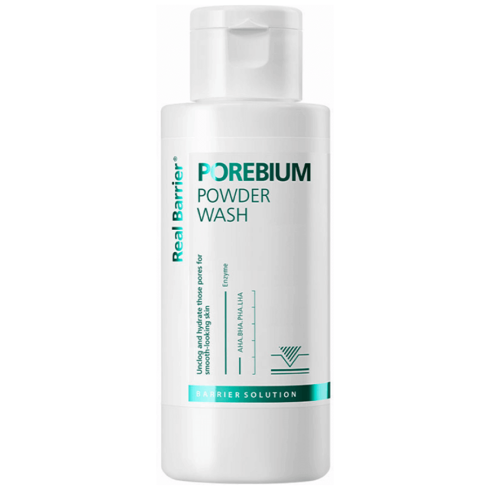 Real Barrier Pore Bium Powder Wash Ензимна пудра з AHA, BHA, PHA, LHA кислотами 50 г