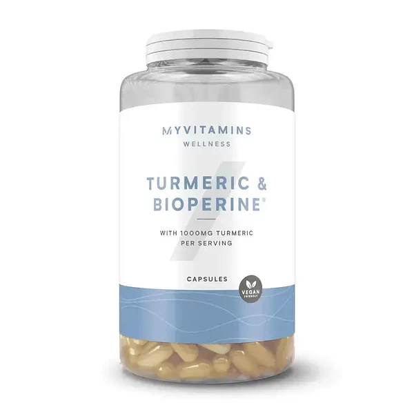 Куркума і біоперин MyProtein Myvitamins Turmeric & Bioperine 500 мг 180 капс.