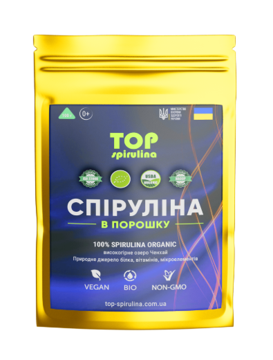 Спіруліна TOP SPIRULINA порошок 100 г, фото 1