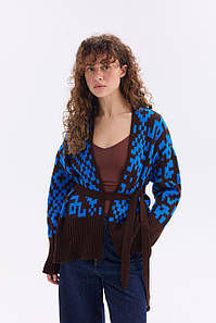 Кардиган "Лія" (шоколад,синій)