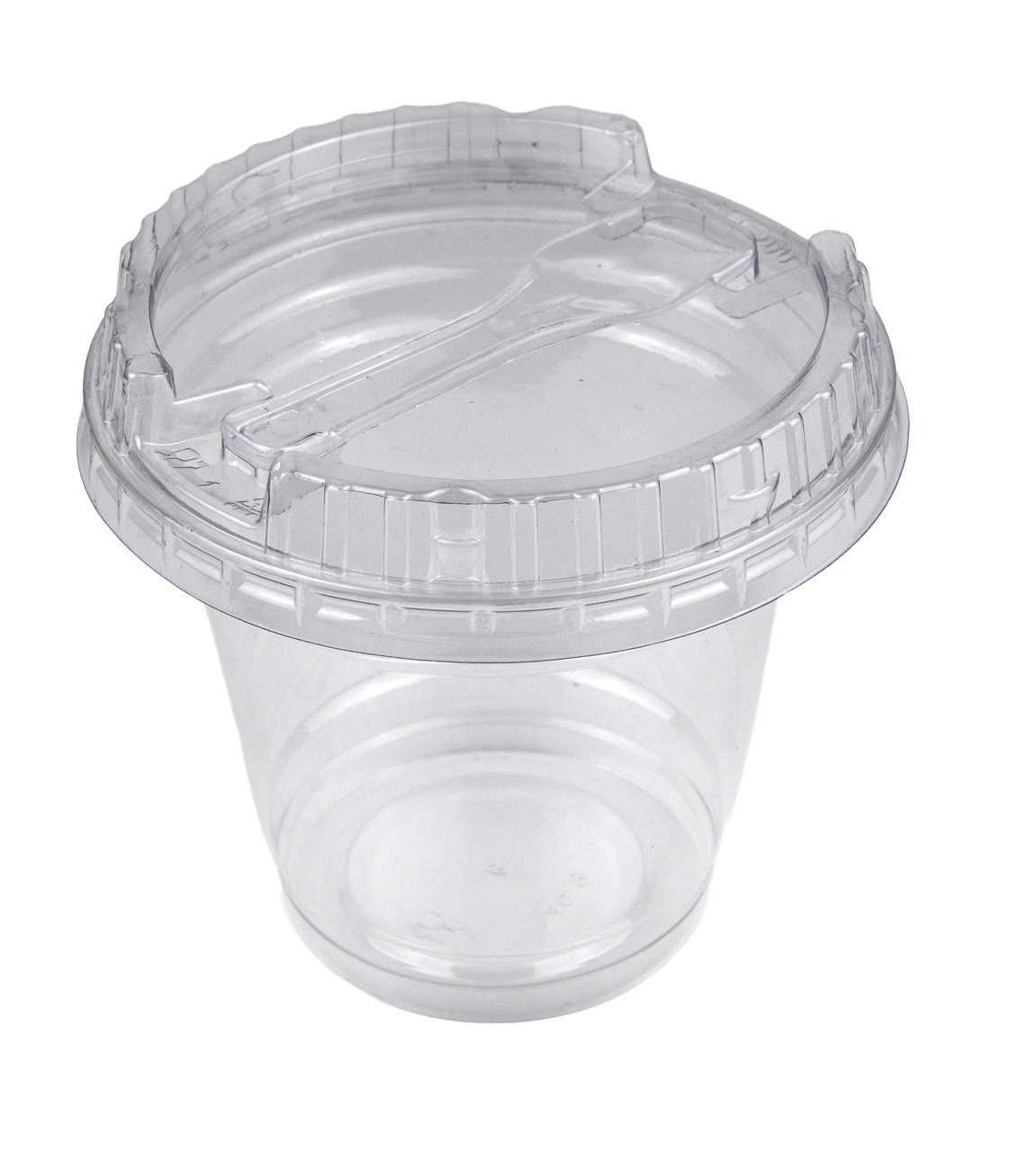 Стакан десертний 250мл з кришкою та ложкою (1500шт/уп), фото 1