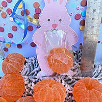 Мило ручної роботи . мандаринка чищена (набір зайчик)