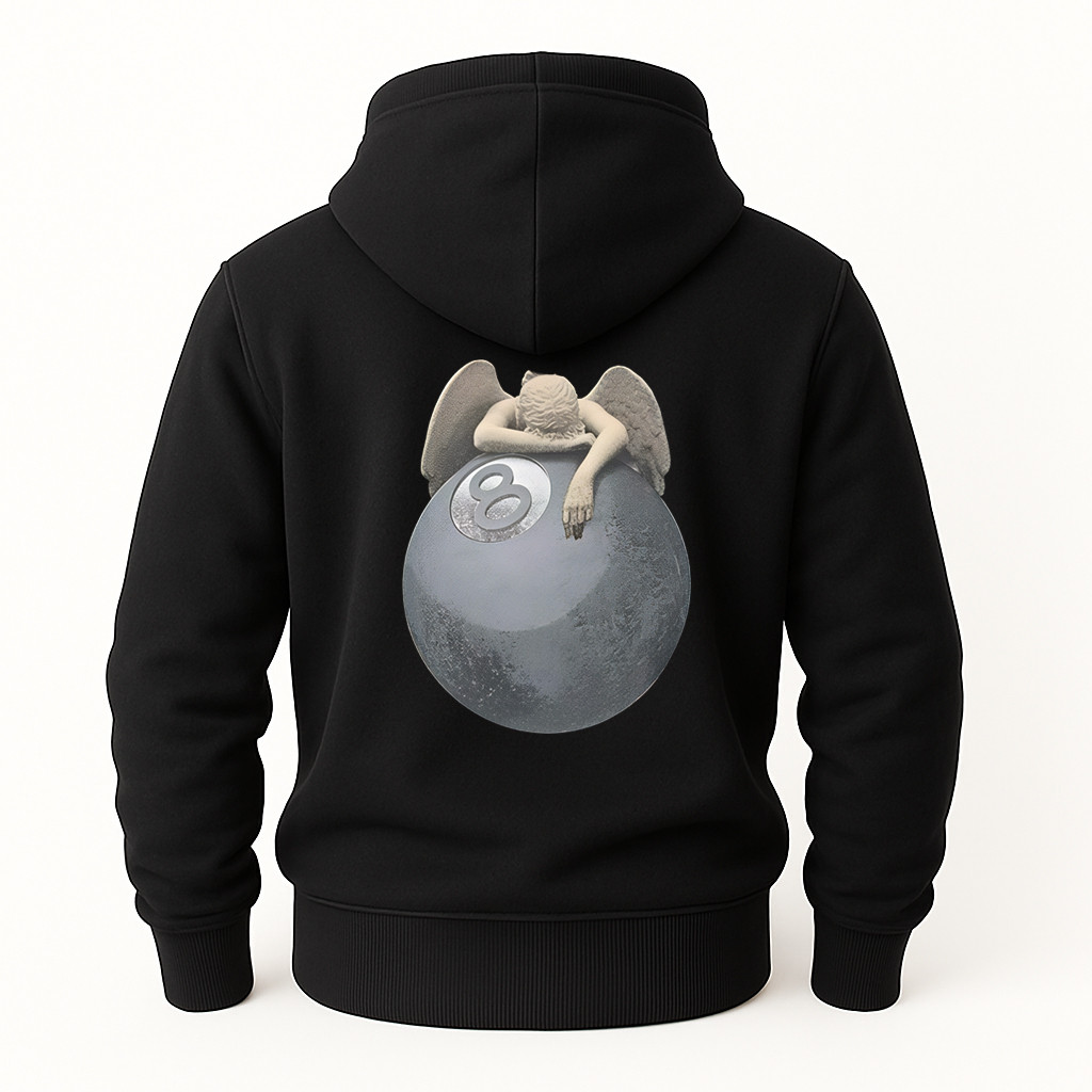 Худі Stussy чорна тепла м’яка якісна на флісі з начосом, фото 1