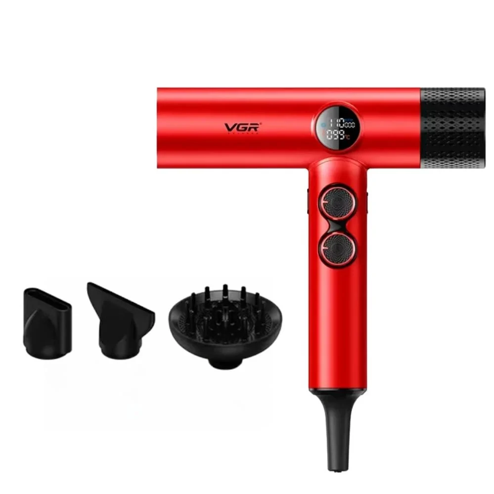 Фен для волосся VGR Professional High-Speed Hair Dryer Red 1900 Вт (V-401-Red), фото 1