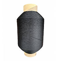 Нитка капронова (поліамідна) 93,5 текс*3 (0,8 мм) - 1,5кг - 4500м - Чорна