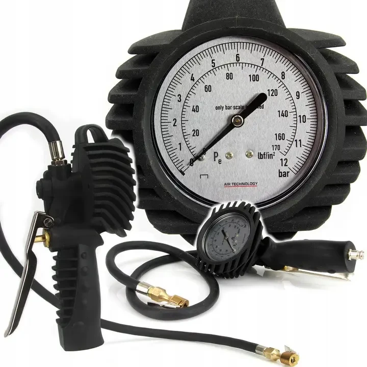 Пістолет для накачування шин з манометром 0-12 бар Mar-Pol (M80703), фото 1