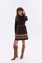 В'язана сукня «Уляна» (шоколад), фото 2