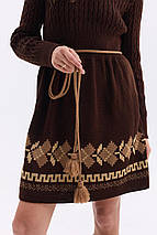 В'язана сукня «Уляна» (шоколад), фото 3