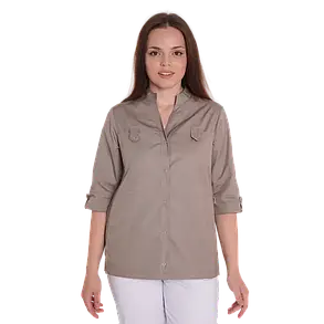 Медична куртка Небраска 3/4 Темний-капучино, фото 1