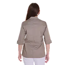 Медична куртка Небраска 3/4 Темний-капучино, фото 4