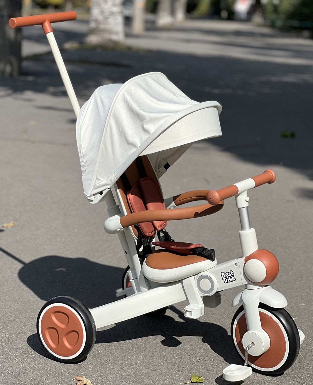 Велосипед з батьківською ручкою дитячий велосипед коляска трансформер BS-12-707 Best Trike, фото 1