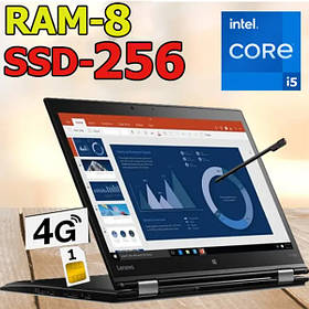Ноутбук Lenovo X1Yoga Gen3 14" i5-8250U 8Gb/256SSD  Слот сім карт + Стілус!