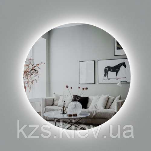 Дзеркало з LED підсвічуванням Д-800 мм., фото 1